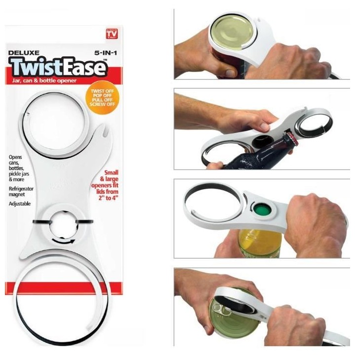 VITAEASY Ouvre bouteilles et bocaux 5 en 1