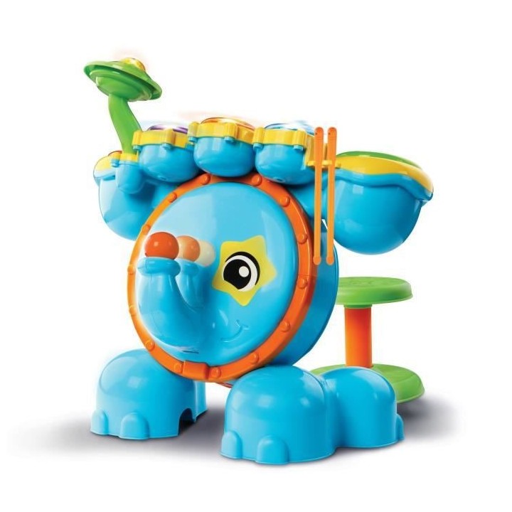 VTECH BABY - Jungle Rock - Batterie Eléphant - Jouet Musical Enfant -