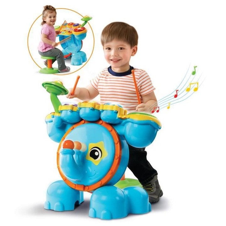 VTECH BABY - Jungle Rock - Batterie Eléphant - Jouet Musical Enfant -