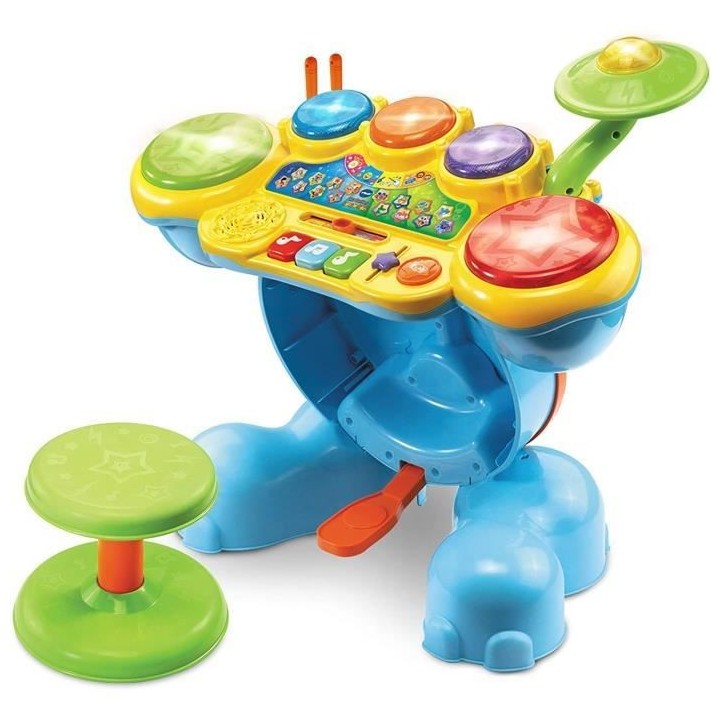 VTECH BABY - Jungle Rock - Batterie Eléphant - Jouet Musical Enfant -