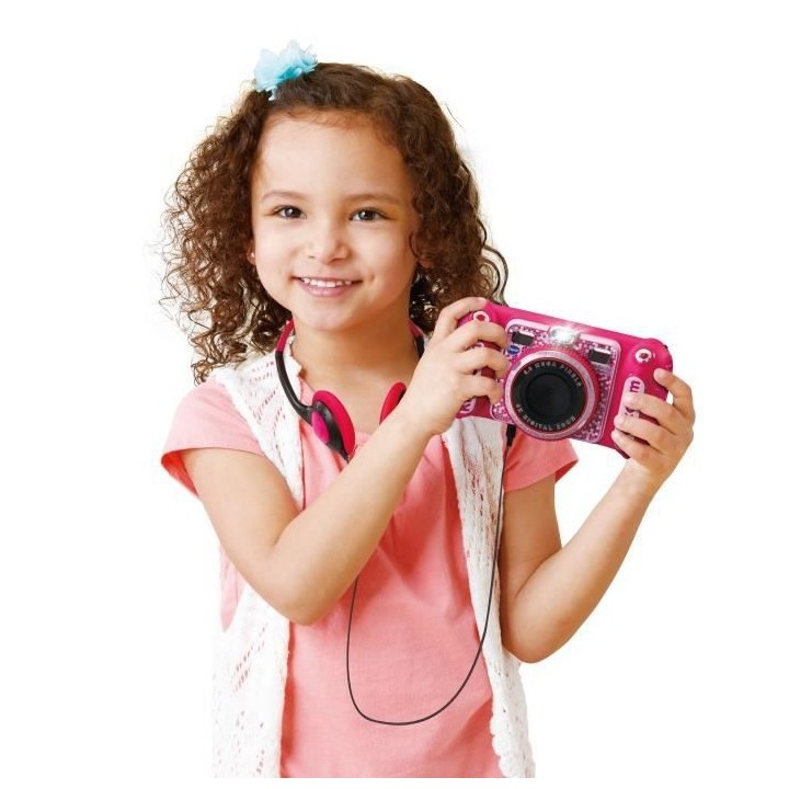 VTECH - Kidizoom Duo DX Rose - Appareil Photo Enfant