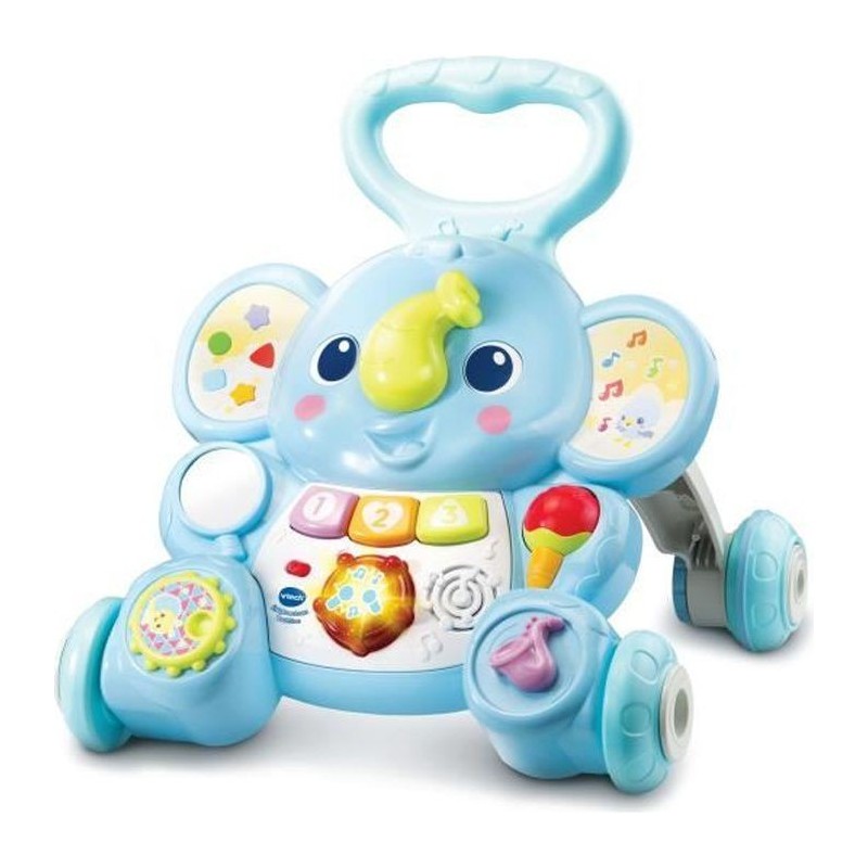 VTECH BABY - Trotteur Eléphanteau Trottino - Avec Frein - Bleu