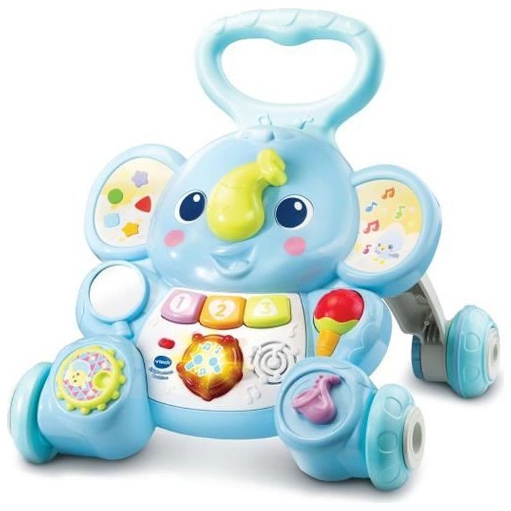 VTECH BABY - Trotteur Eléphanteau Trottino - Avec Frein - Bleu