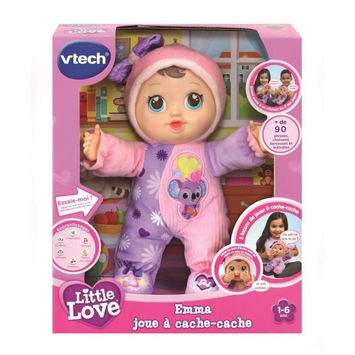 VTECH - Little Love - Emma Joue a Cache-Cache - Poupée Interactive