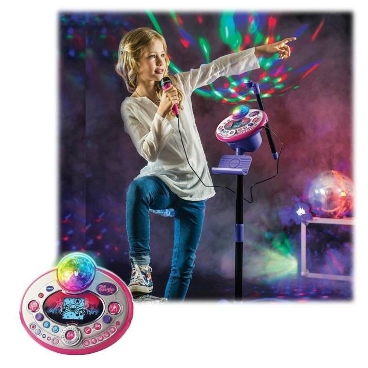 VTECH - Kidi Superstar Lightshow Rose - Micro Karaoké Enfant