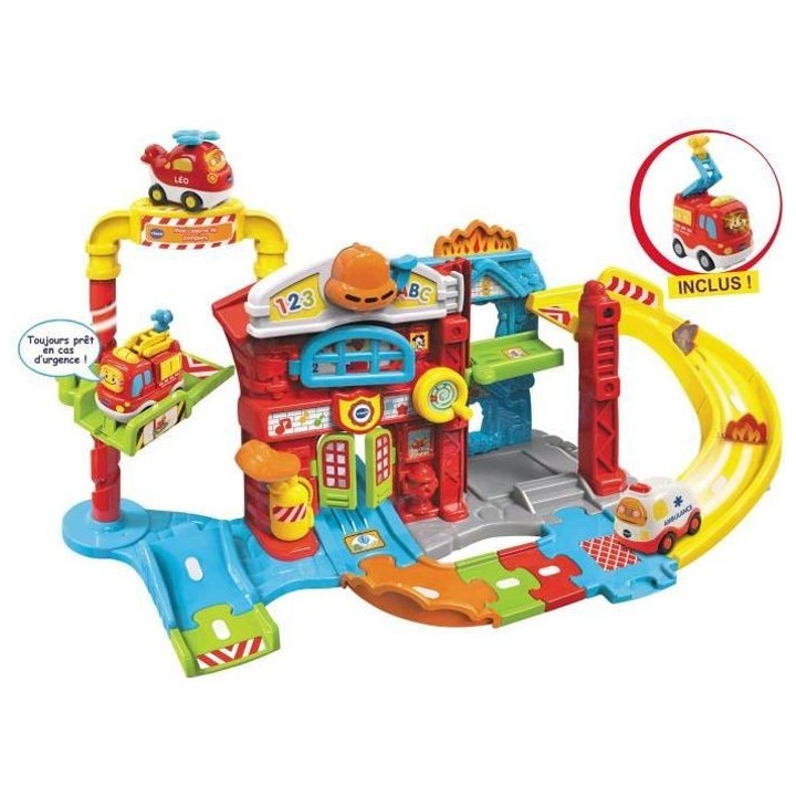 VTECH - Tut Tut Bolides - Maxi Caserne De Pompiers (+ Louis, Sos Incen