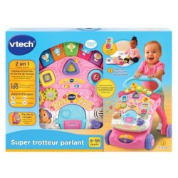 VTECH - Super Trotteur Parlant 2 en 1 - Rose