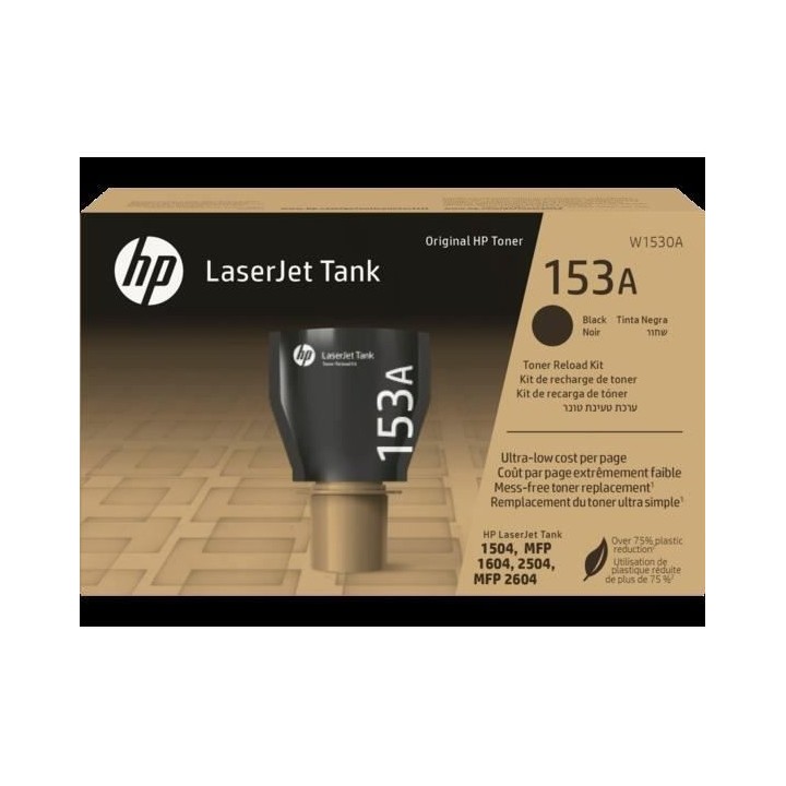 Kit de recharge de toner noir Authentique- HP - HP 153A - Pour LaserJe