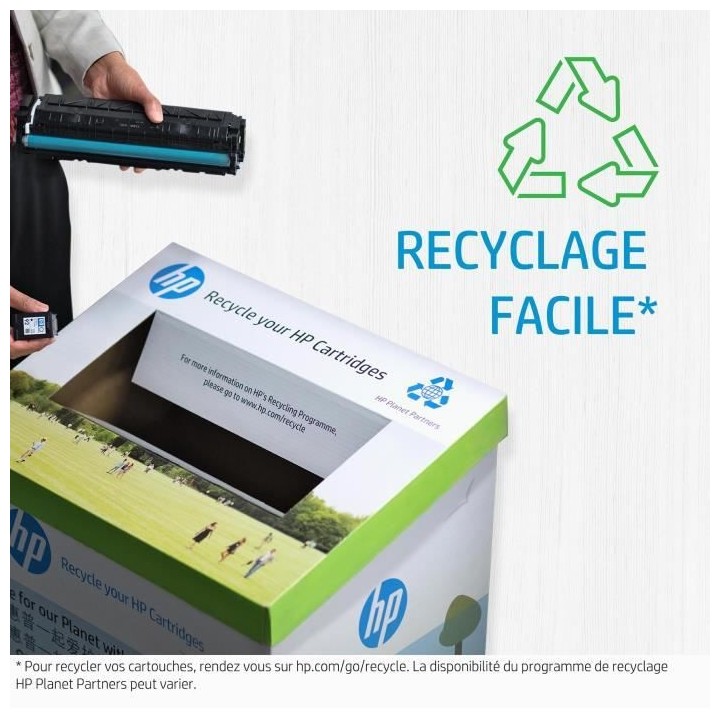 Kit de recharge de toner noir Authentique- HP - HP 153X - Pour LaserJe