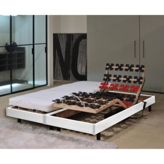 MURCIE Ensemble matelas + sommiers relaxation 2 x 80 x 200 - Mousse -