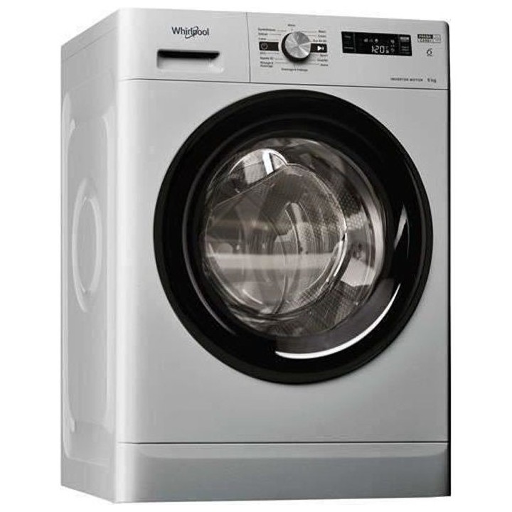 Lave-linge hublot WHIRLPOOL FFS9248SBFR Freshcare - 9 kg - Induction -