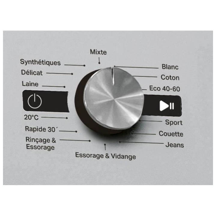 Lave-linge hublot WHIRLPOOL FFS9248SBFR Freshcare - 9 kg - Induction -