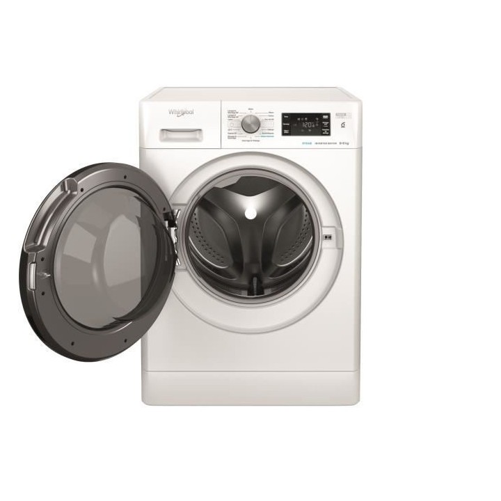 Lave-linge séchant WHIRLPOOL PFFWDB864349BVFR - 8 / 6 kg - Induction