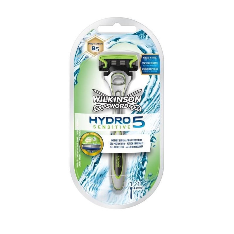 WILKINSON Rasoir rechargeable Hydro 5 Sensitive5 lames Homme