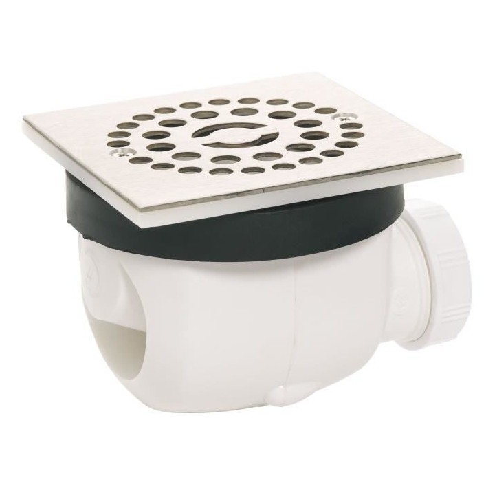 WIRQUIN Bonde de douche D90 Twisto a débit rapide avec grille en inox