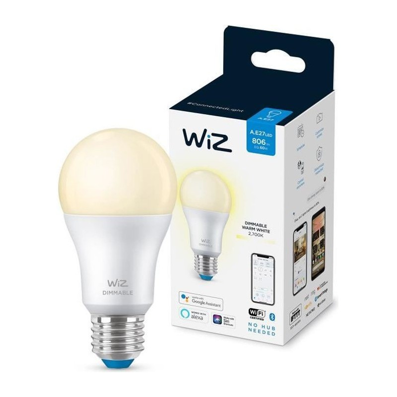 WiZ Ampoule connectée Intensité variable E27 60W