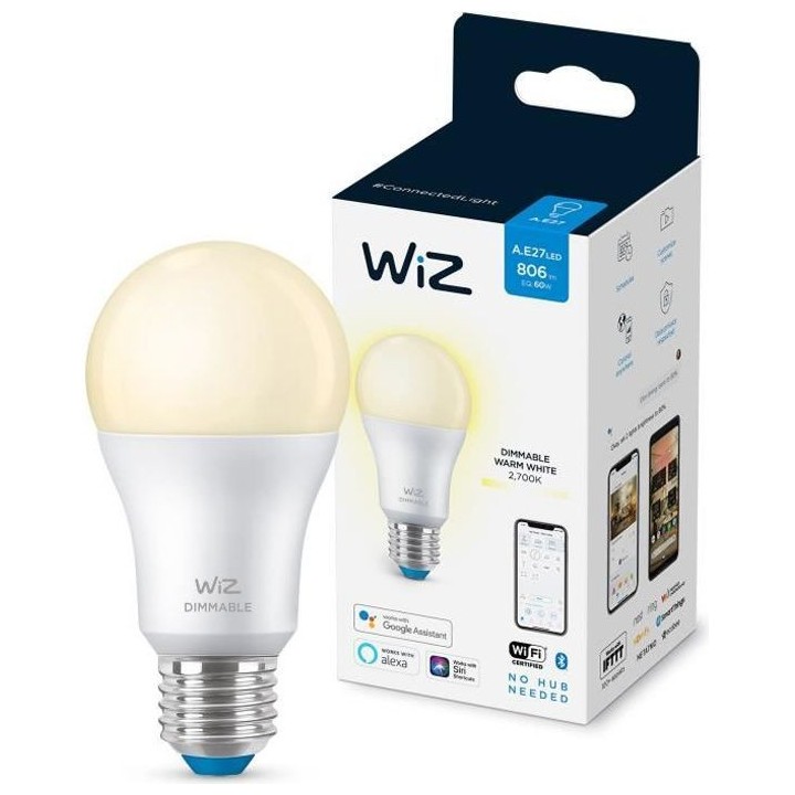 WiZ Ampoule connectée Intensité variable E27 60W