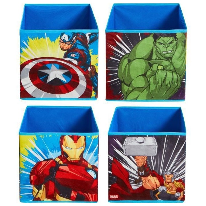AVENGERS Cubes de rangement pour jouets enfants