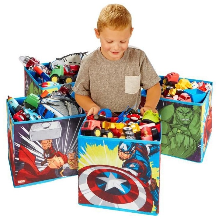 AVENGERS Cubes de rangement pour jouets enfants