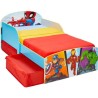 Marvel Super-héros - Lit pour enfants avec espace de rangement sous le lit, pour matelas 140cm x 70cm