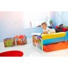 Marvel Super-héros - Lit pour enfants avec espace de rangement sous le lit, pour matelas 140cm x 70cm