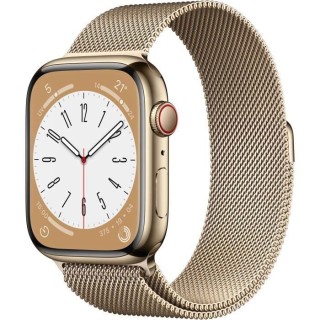 Apple Watch Series 8 GPS + Cellular - 45mm - Boîtier Gold Stainless S