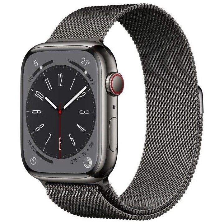 Apple Watch Series 8 GPS + Cellular - 45mm - Boîtier Graphite Stainle