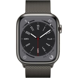 Apple Watch Series 8 GPS + Cellular - 45mm - Boîtier Graphite Stainless Steel - Bracelet Graphite Milanese Loop