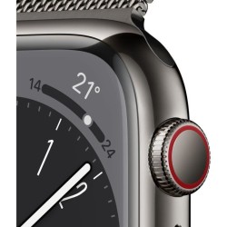 Apple Watch Series 8 GPS + Cellular - 45mm - Boîtier Graphite Stainless Steel - Bracelet Graphite Milanese Loop