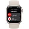 Apple Watch Series 8 GPS - 41mm - Boîtier Starlight Aluminium - Bracelet Starlight Sport Band - Regular