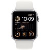 Apple Watch SE GPS (2e génération) + Cellular - 40mm - Boîtier Silver Aluminium - Bracelet White Sport Band Regular