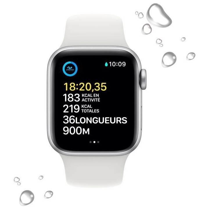 Apple Watch SE GPS (2e génération) + Cellular - 40mm - Boîtier Silv