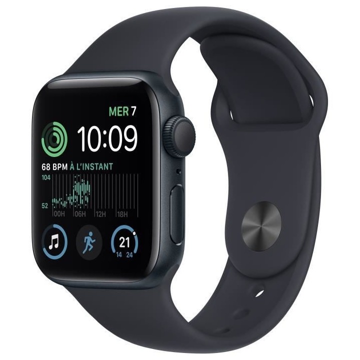 Apple Watch SE GPS (2e génération) - 40mm - Boîtier Midnight Alumin