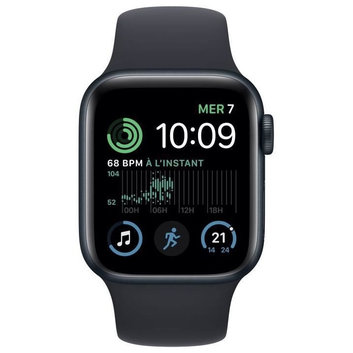 Apple Watch SE GPS (2e génération) - 40mm - Boîtier Midnight Alumin