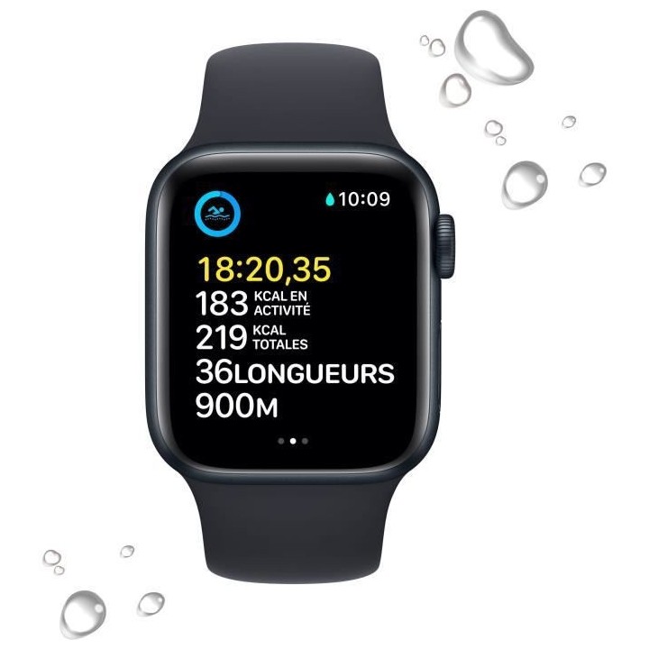 Apple Watch SE GPS (2e génération) - 40mm - Boîtier Midnight Alumin