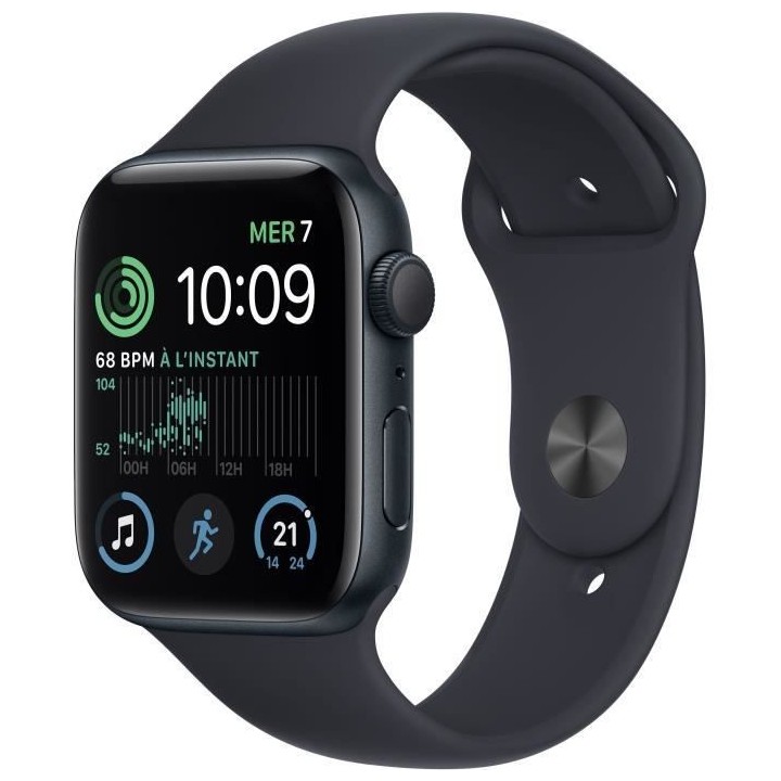 Apple Watch SE GPS (2e génération) - 44mm - Boîtier Midnight Alumin