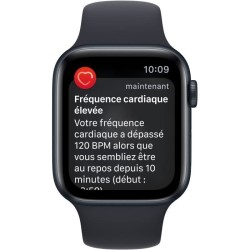 Apple Watch SE GPS (2e génération) - 44mm - Boîtier Midnight Aluminium - Bracelet Midnight Sport Band Regular