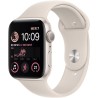 Apple Watch SE GPS (2e génération) - 44mm - Boîtier Starlight Aluminium - Bracelet Starlight Sport Band Regular