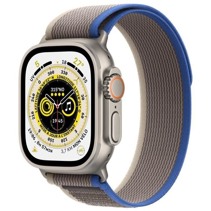 Apple Watch Ultra GPS + Cellular - 49mm - Titanium - Bracelet Blue/Gra