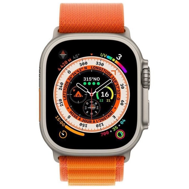 Apple Watch Ultra GPS + Cellular - 49mm - Titanium - Bracelet Orange A