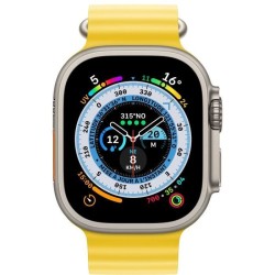 Apple Watch Ultra GPS + Cellular - 49mm - Titanium - Bracelet Yellow Ocean Band