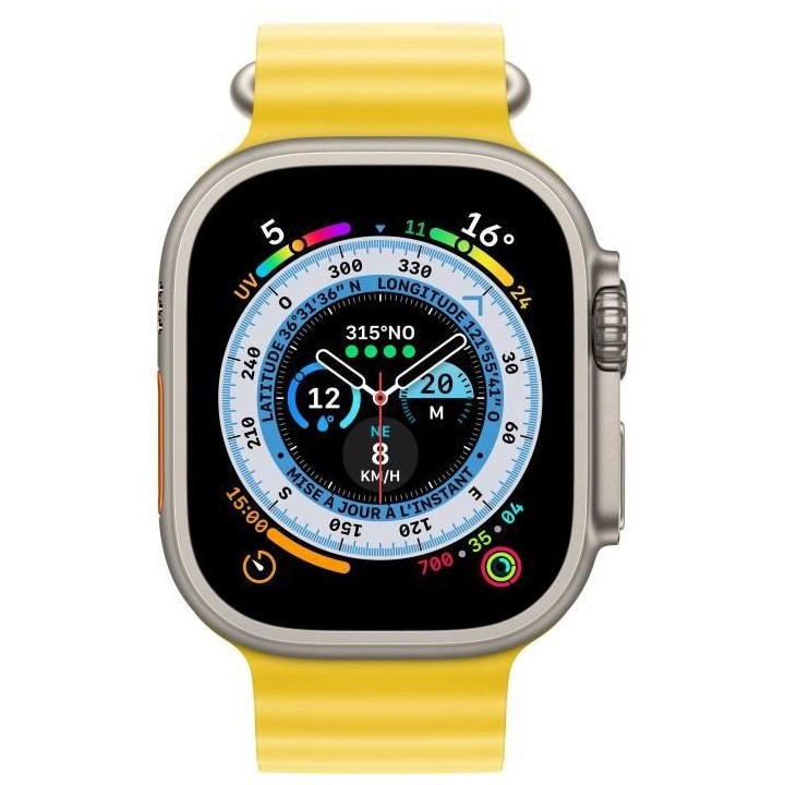 Apple Watch Ultra GPS + Cellular - 49mm - Titanium - Bracelet Yellow O