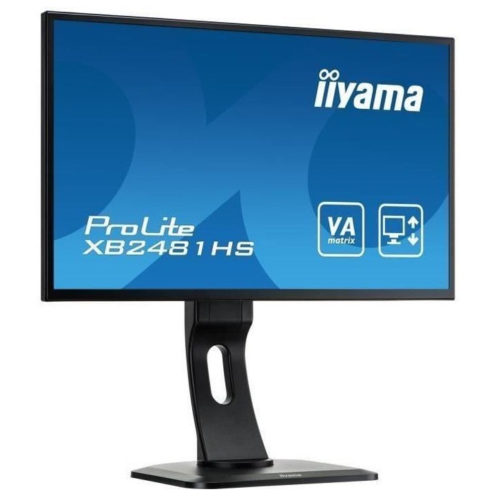 Ecran PC - IIYAMA ProLite XB2481HS-B1 - 24 FHD - Dalle TN - 2ms - DVI-