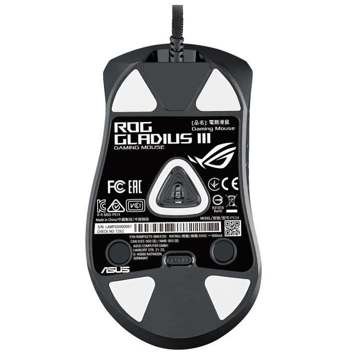 Souris Gamer ASUS ROG Gladius III - Filaire - 19 000 DPI - RGB - Conce