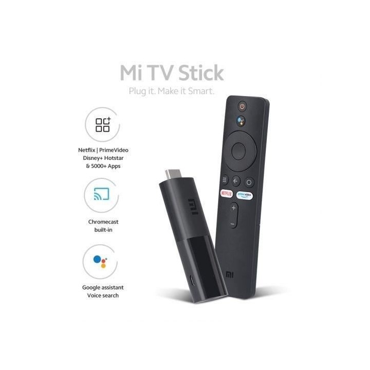 XIAOMI TV STICK 4K - Lecteur Streaming 4K portable - Android TV™ 11