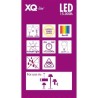 XQ-LITE Lot de 5 ampoules LED filament E14 globe 2W équivalence 20W