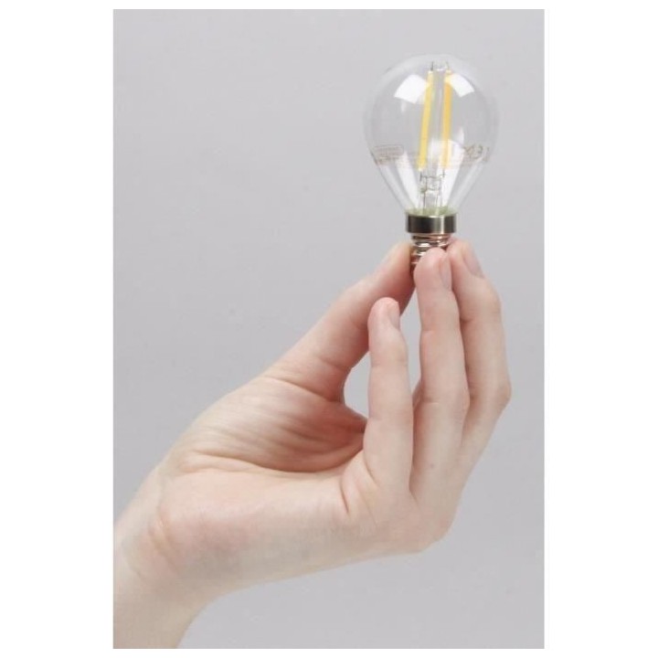 XQ-LITE Lot de 5 ampoules LED filament E14 globe 2W équivalence 20W
