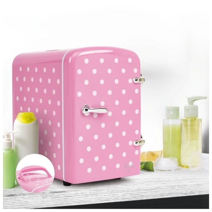 YOGHI Cold Beauty Pea - Mini réfrigérateur 4L - 40W - Versatile et s