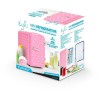 YOGHI Cold Beauty Pea - Mini réfrigérateur 4L - 40W - Versatile et silencieux - 45dB - Voyants lumineux - Rose et Blanc