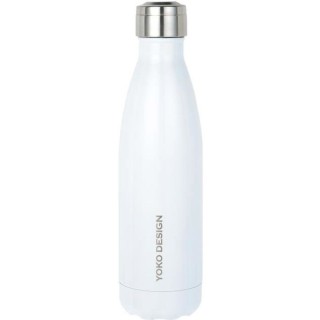 YOKO DESIGN - INOX Gourde isotherme Bouteille 500 ml blanche